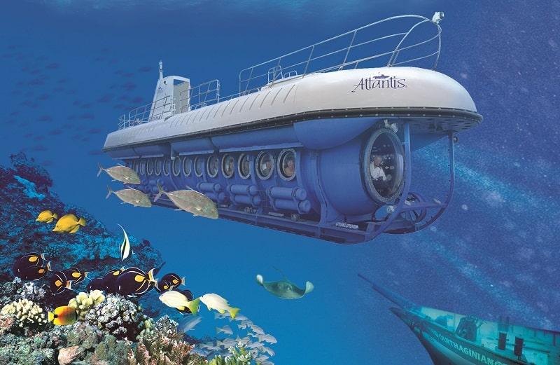 Submarine on the Cozumel Island