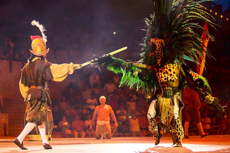 Show at Xcaret Park in Cancun