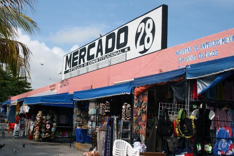 Entrance to Mercado 28 in Cancun