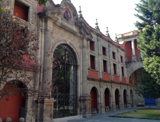 Entrance to National Museum of Cultures in Mexico City