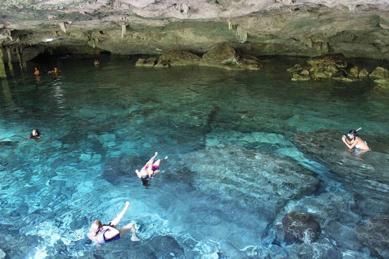 Cenotes with kids in Tulum