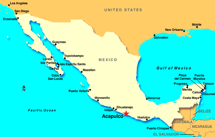 Acapulco map