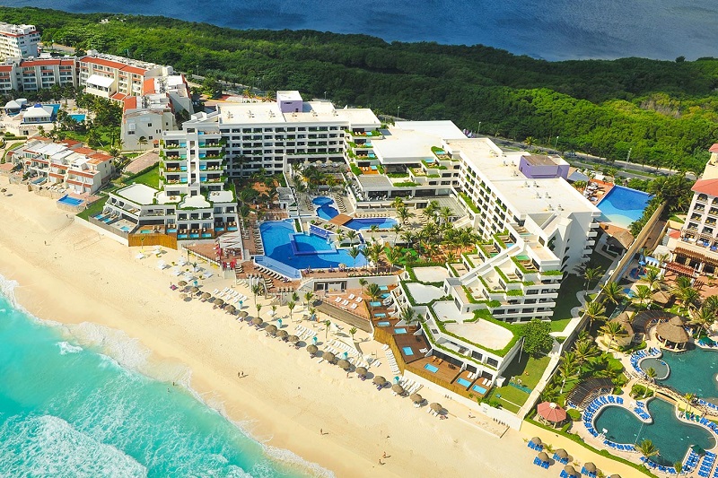Hotel view in Cancun