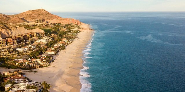 Beach view in Los Cabos