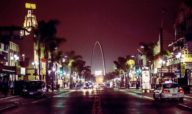 Winter night in Tijuana