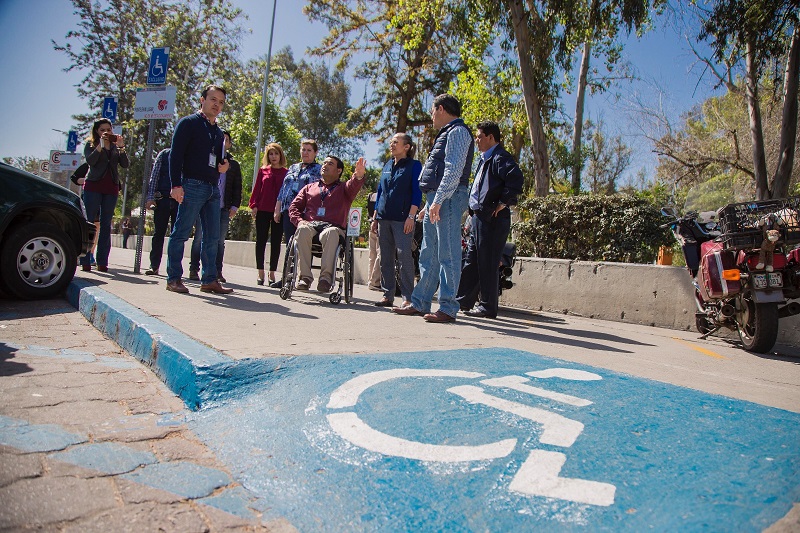 Ramp for the disabled people in Tijuana