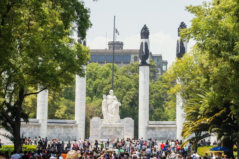 People at the Chapultepec Forest in Mexico City